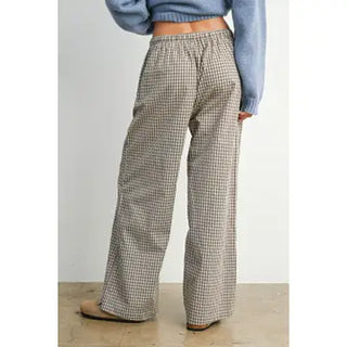 Brown Tie-Front Pants