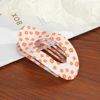 Pattern Lay Flat Claw Clip