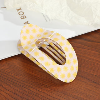 Pattern Lay Flat Claw Clip