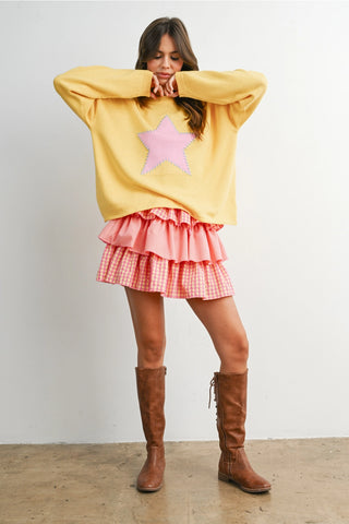 Star Stitched Sweater
