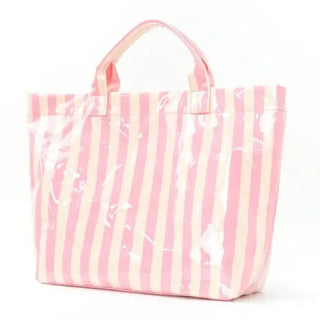 Striped Vinyl Totes