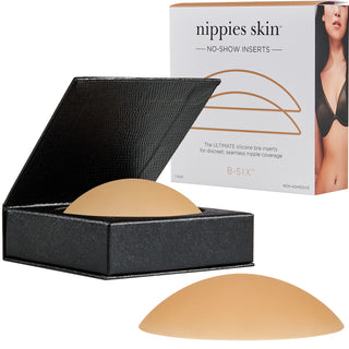 Nippies Skin Non-Adhesive Bra Liner No-Show Inserts: Caramel