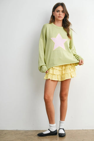 Ruffle Eyelet Mini Skort