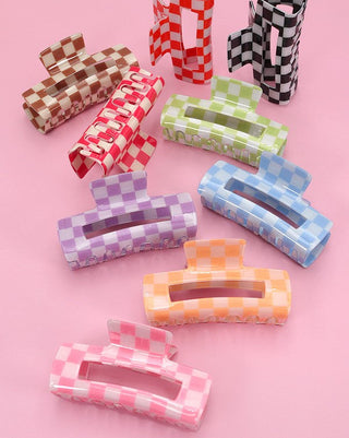 Checker Claw Clip (Jumbo)