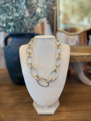 Two-Tone Chain Necklace