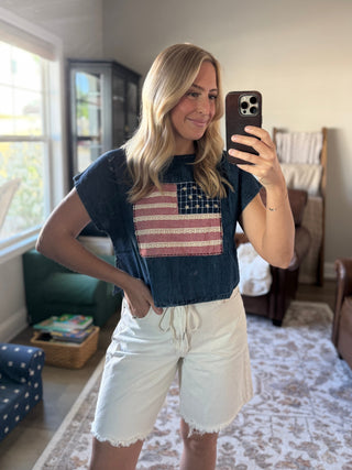 Flag Patch USA Top