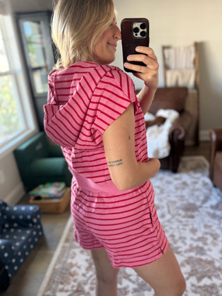 Striped Terry Lounge Set