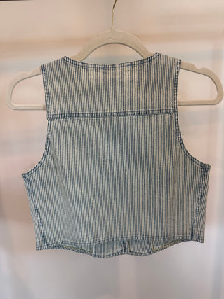 Faded Denim Vest