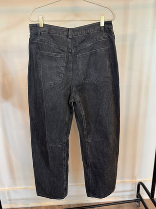 Washed Black Denim Pants