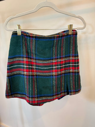Plaid Mini Skort