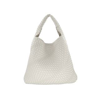 White Woven Shoulder Bag