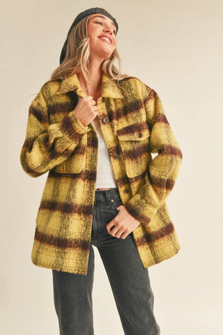 Brushed Plaid Shacket