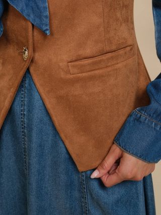 Suede Western Vest