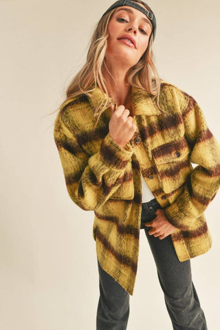Brushed Plaid Shacket
